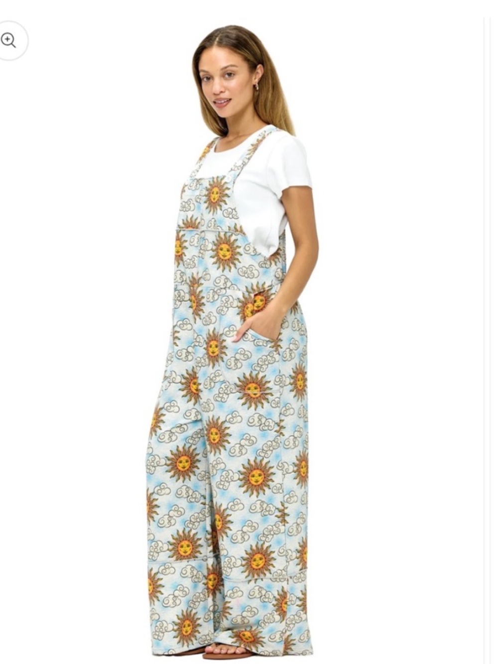 Yak & Yeti Overall Patchwork Sun Sky Print